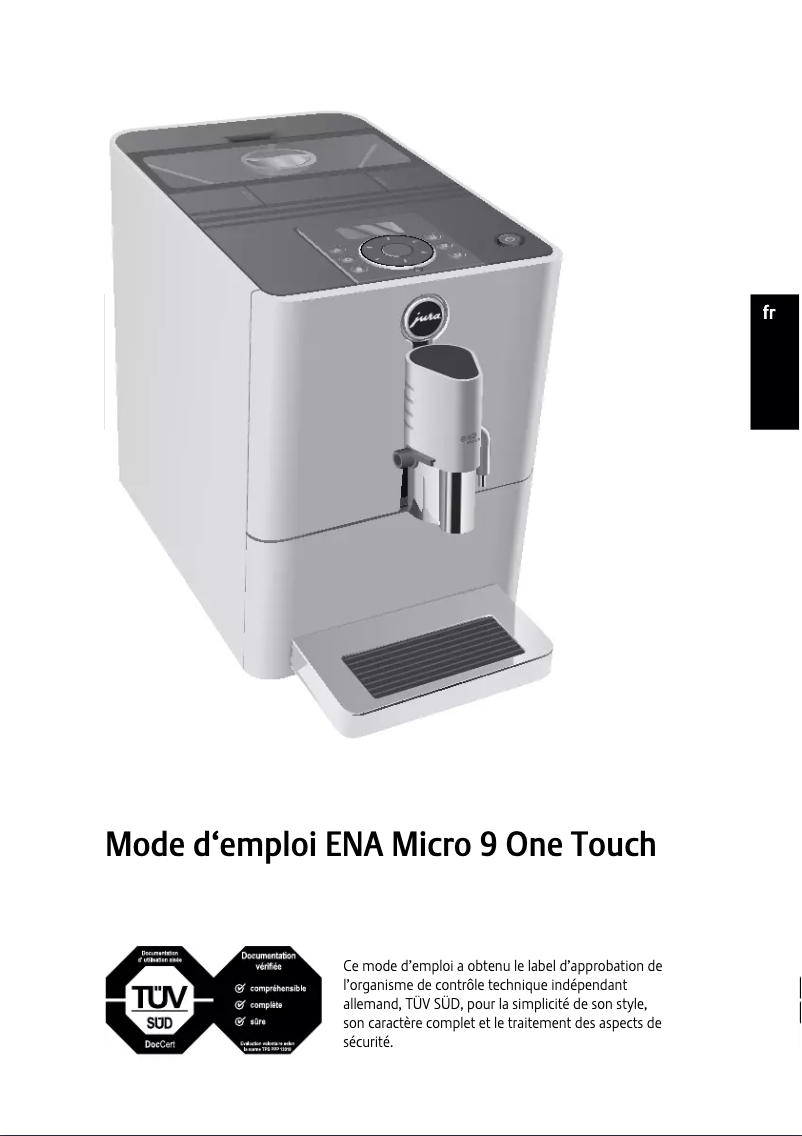 First page image of the manual for ENA Micro 9 One Touch