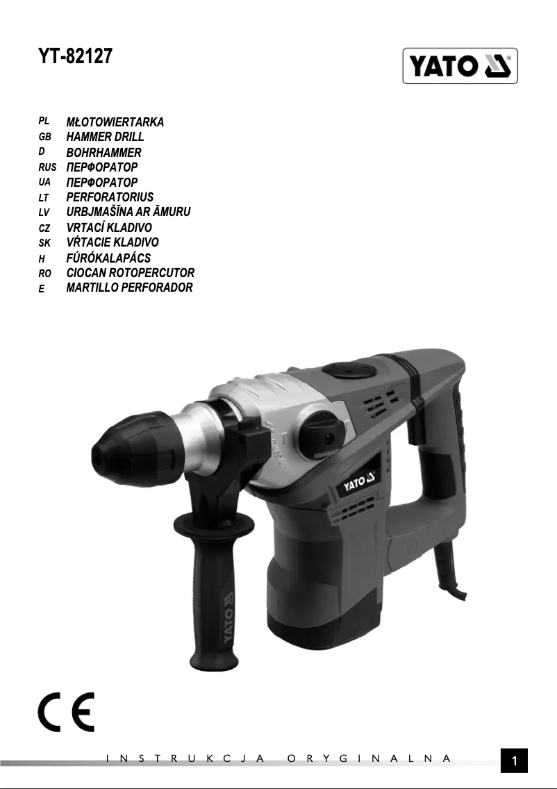Page 1 of the manual User Manual Yato YT-82127