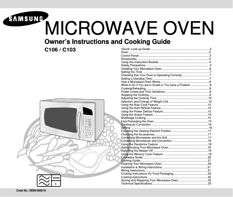 Page 1 of the manual User Manual Samsung C106