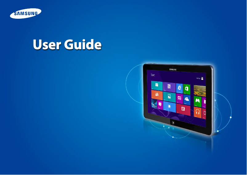 Page 1 of the manual User Manual Samsung Ativ Tab 5 XE500T
