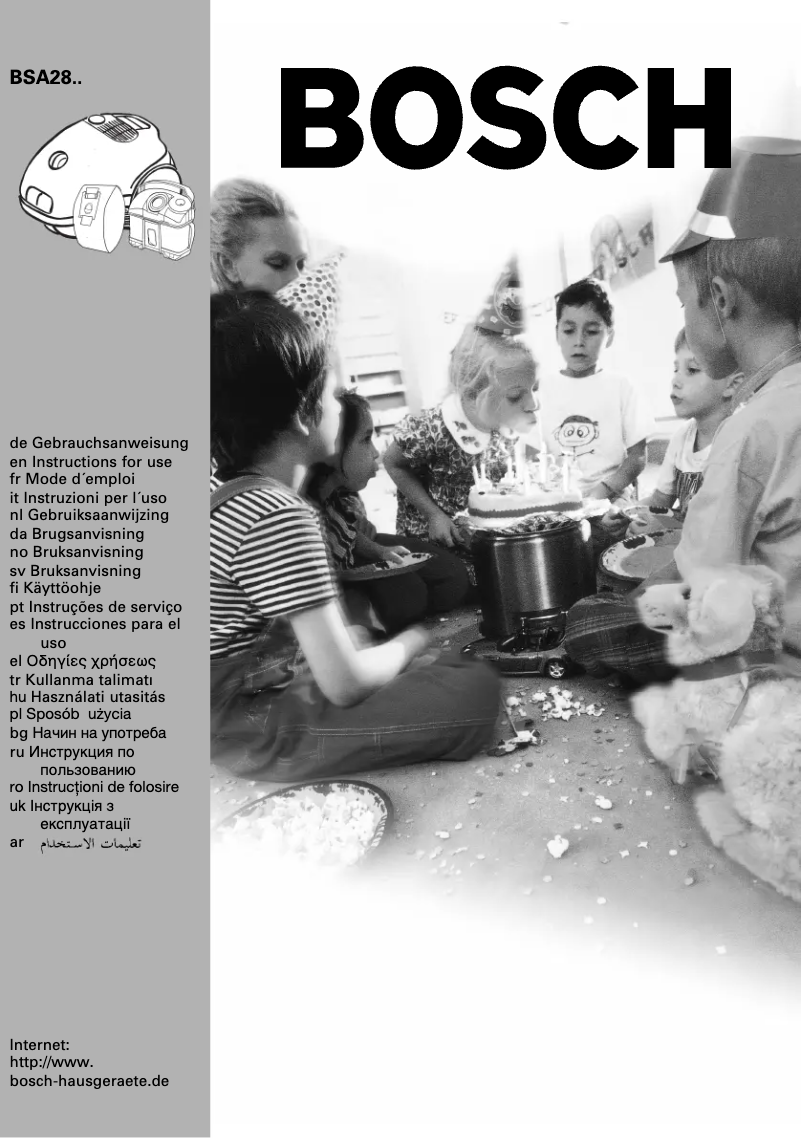 Page 1 of the manual User Manual Bosch BSA 2810