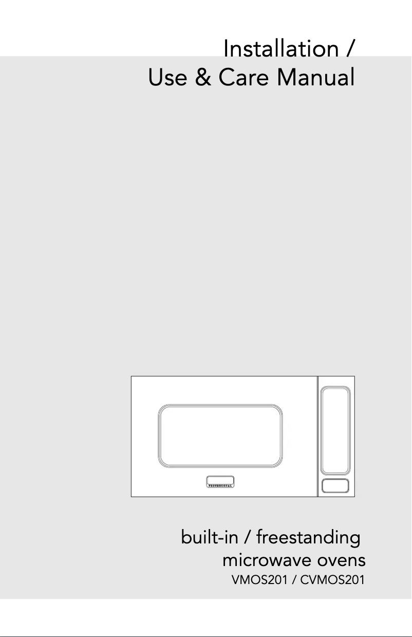 Page 1 de la notice Manuel utilisateur Viking VMOS201