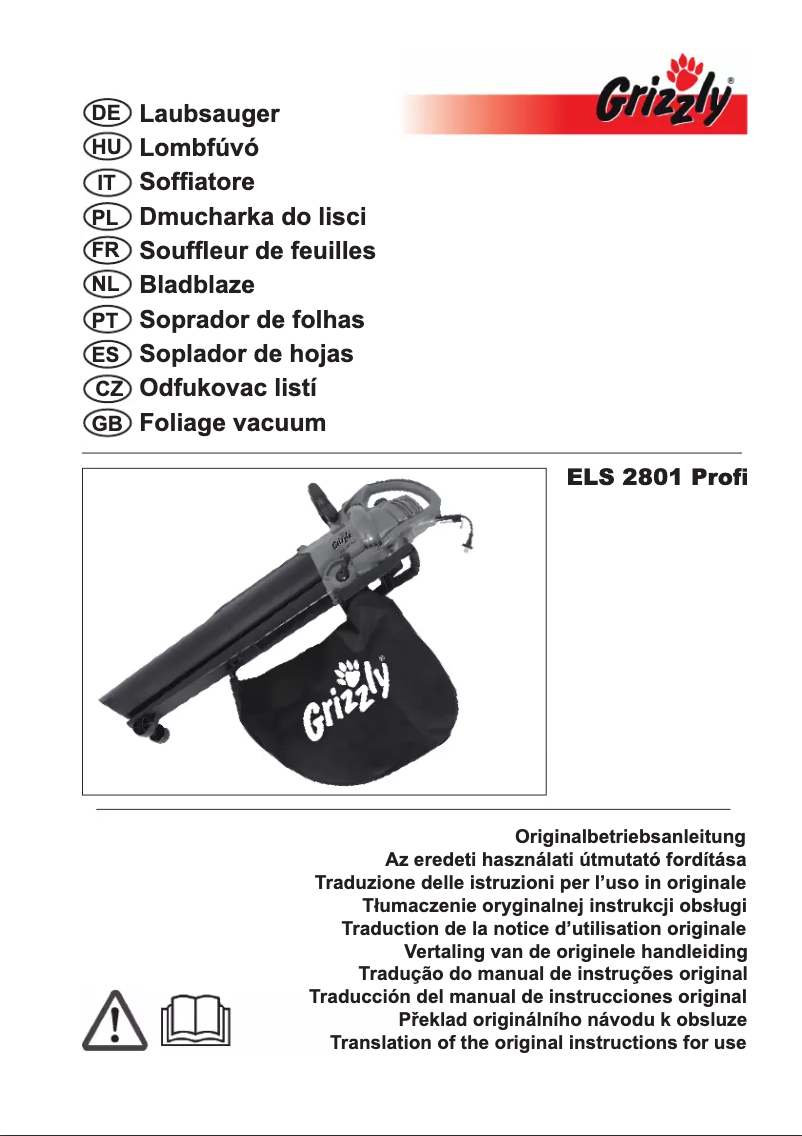 First page image of the manual for ELS 2801 Profi