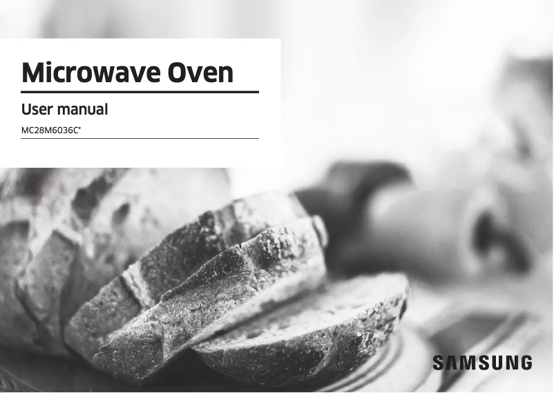 Page 1 of the manual User Manual Samsung MC28M6036CK