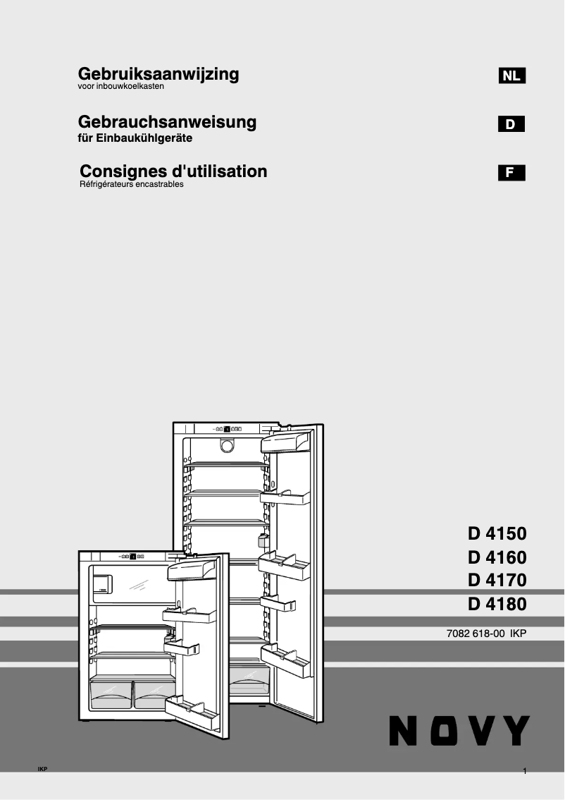 Page 1 of the manual User Manual Novy D 4160