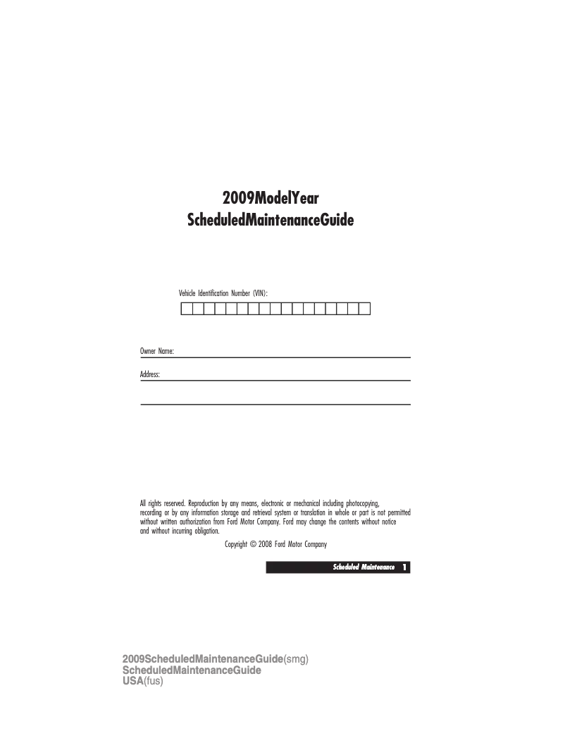 Image de la première page du manuel de l'appareil Milan (2009)