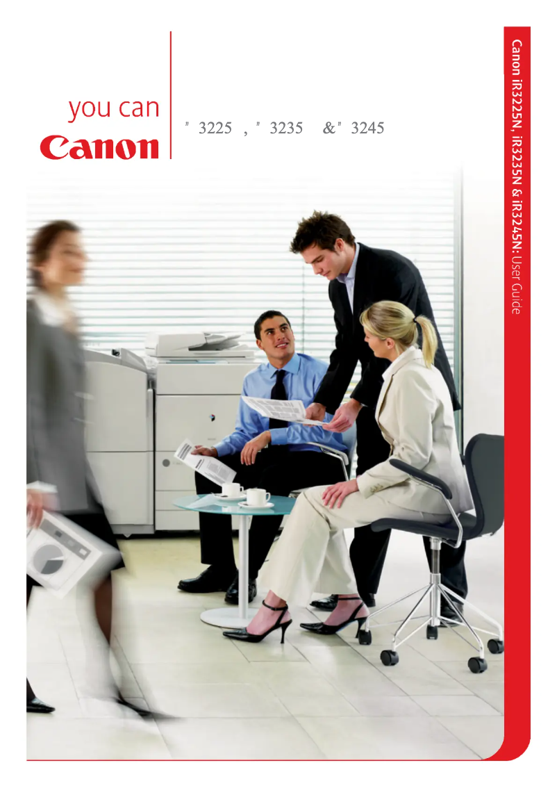 First page image of the manual for iR3225N