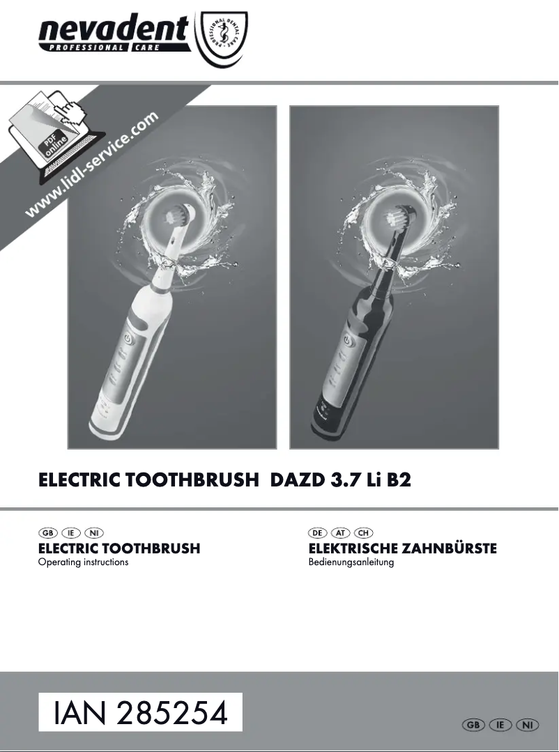 First page image of the manual for DAZD 3.7 Li B2