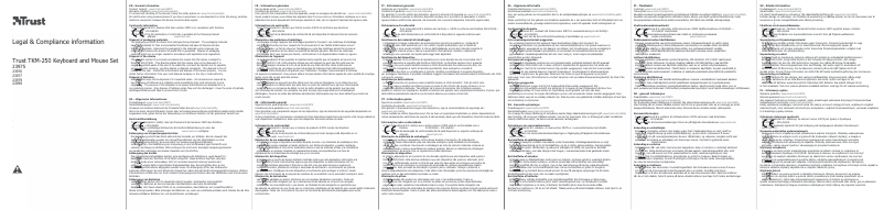 First page image of the manual for TKM-250