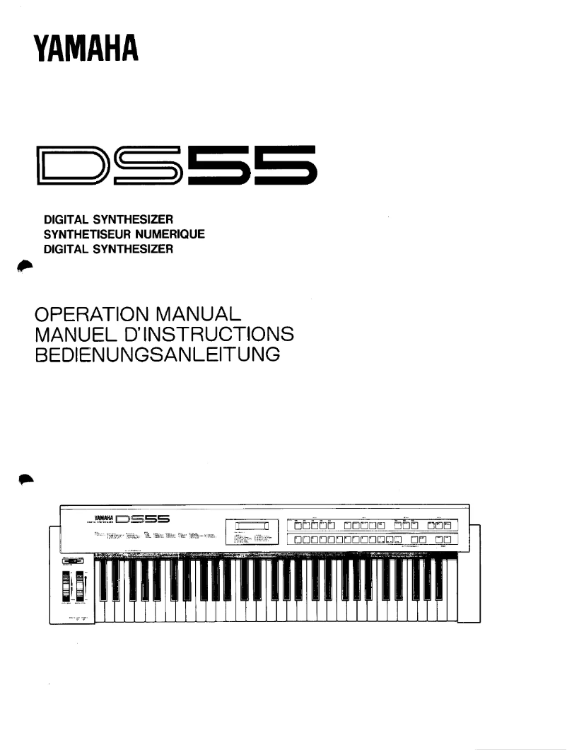 Page 1 of the manual User Manual Yamaha DS55