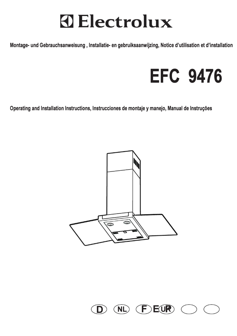First page image of the manual for EFC 9476