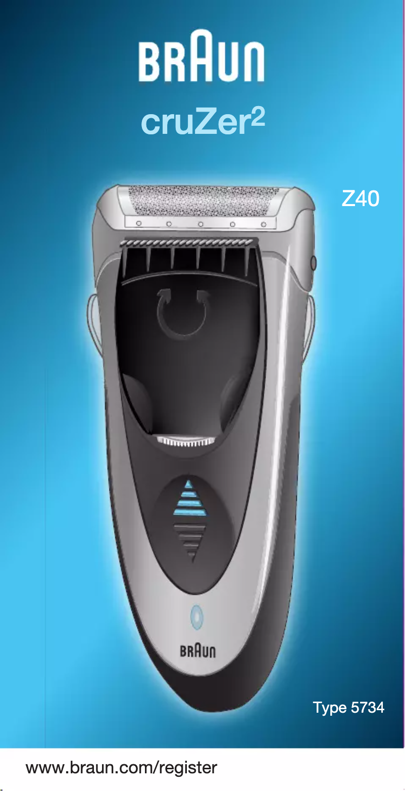 First page image of the manual for Cruzer 2