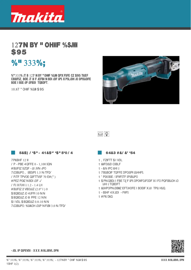 First page image of the manual for DA333D