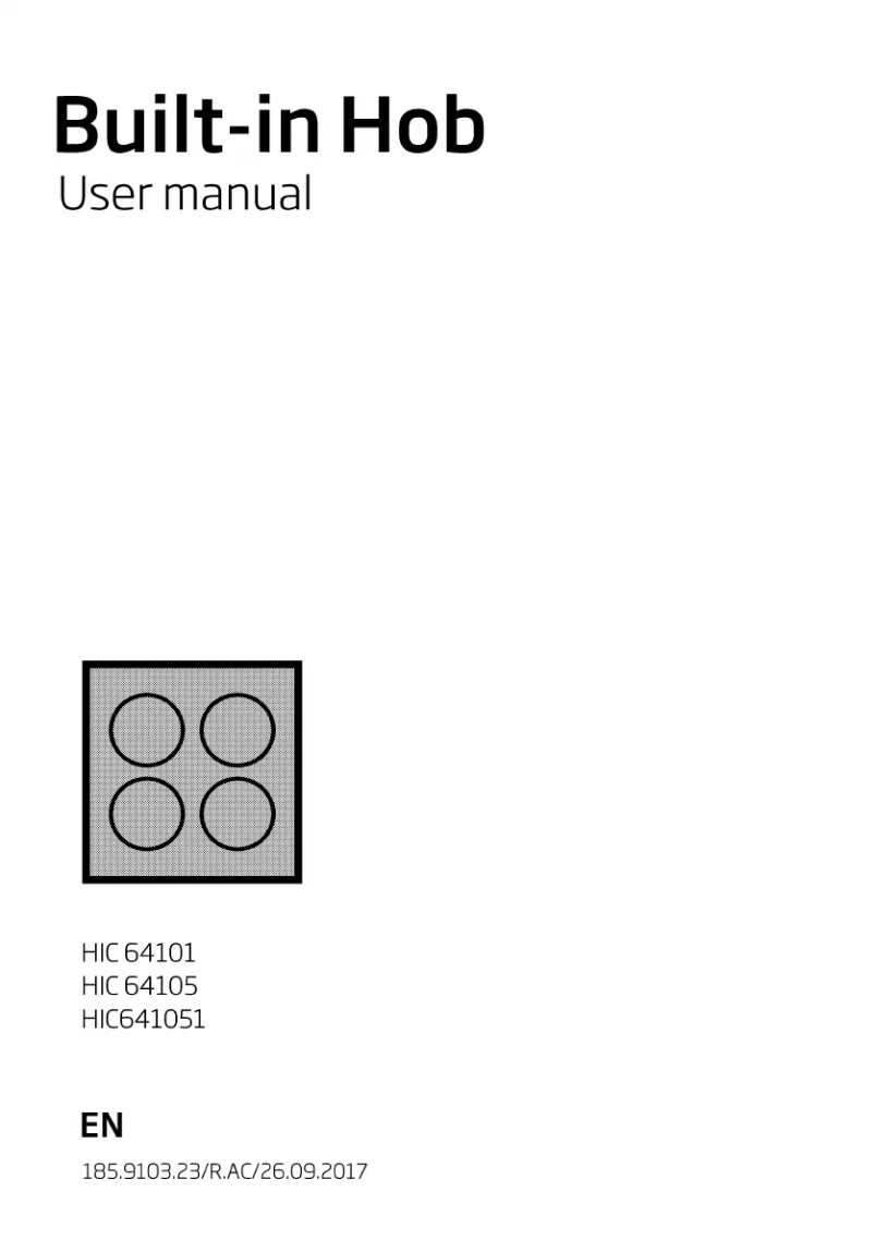 First page image of the manual for HIC641051