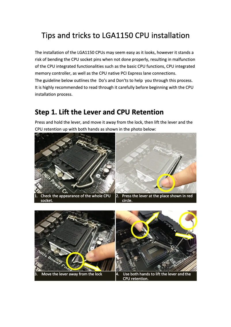 Page 1 of the manual Installation Guide Asus B85M-E