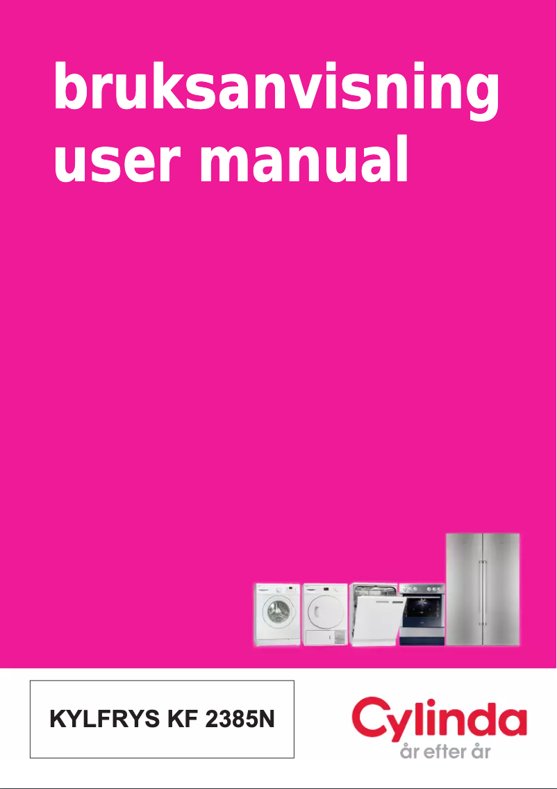 Page 1 of the manual User Manual Cylinda KF2385NH