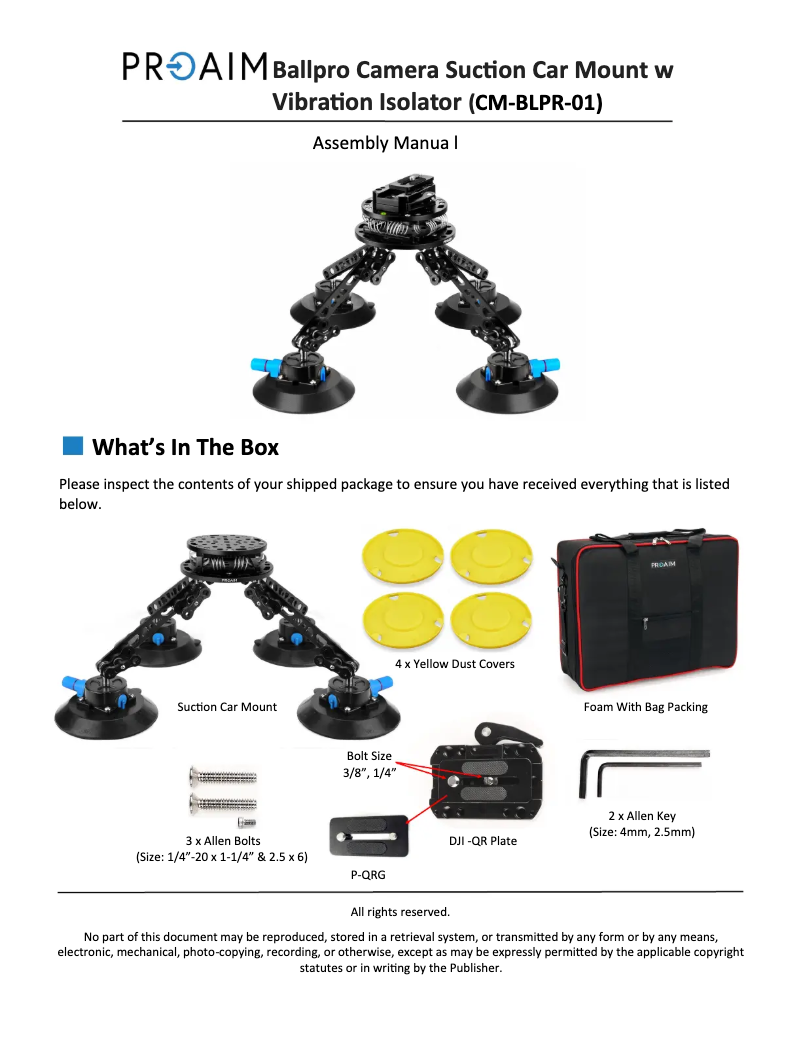 First page image of the manual for CM-BLPR-01