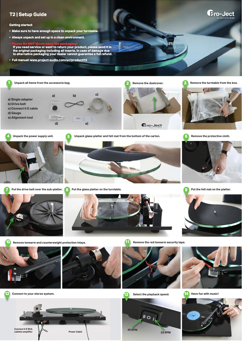 Image de la première page du manuel de l'appareil T2