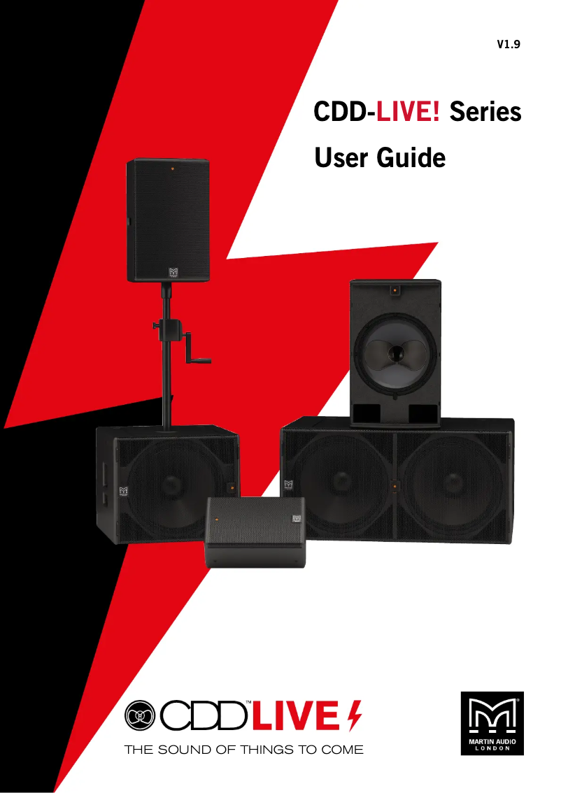 Page 1 of the manual User Manual Martin Audio CDD-LIVE 8