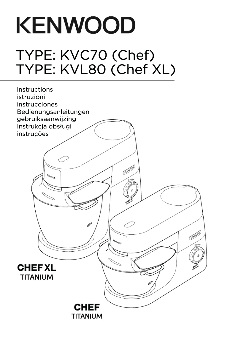 First page image of the manual for Chef Titanium KVC7300S