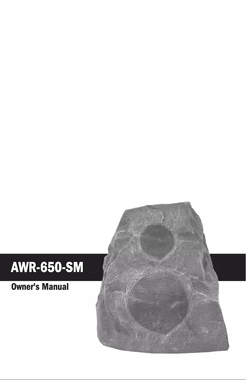 First page image of the manual for AWR-650-SM