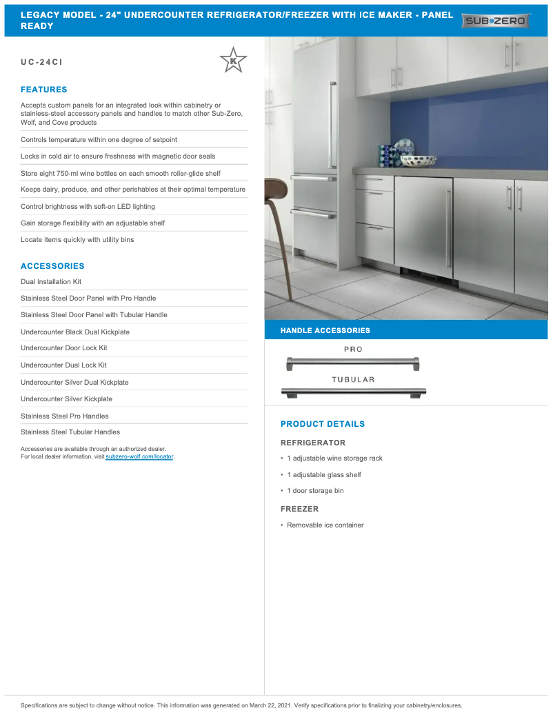 First page image of the manual for UC-24CI-RH