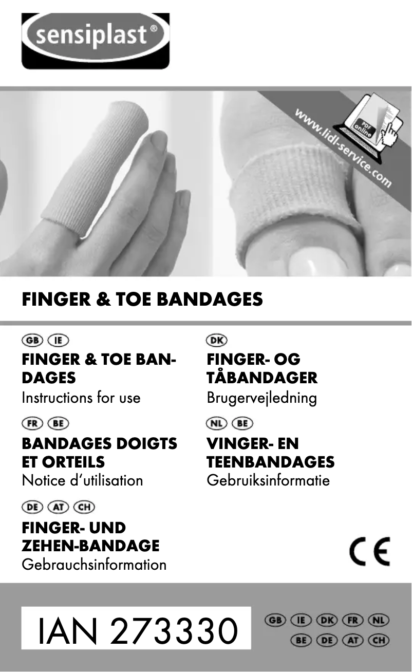 First page image of the manual for IAN 273330