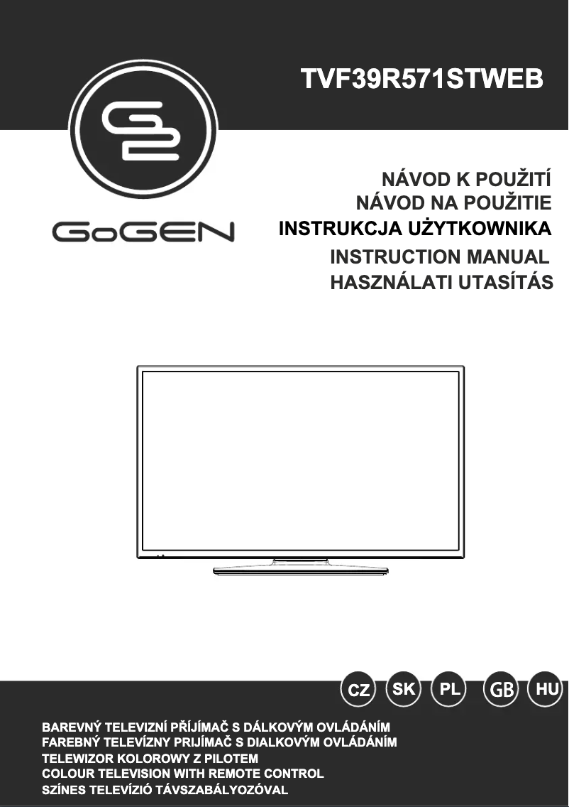 Page 1 of the manual User Manual GoGen TVF39R571STWEB