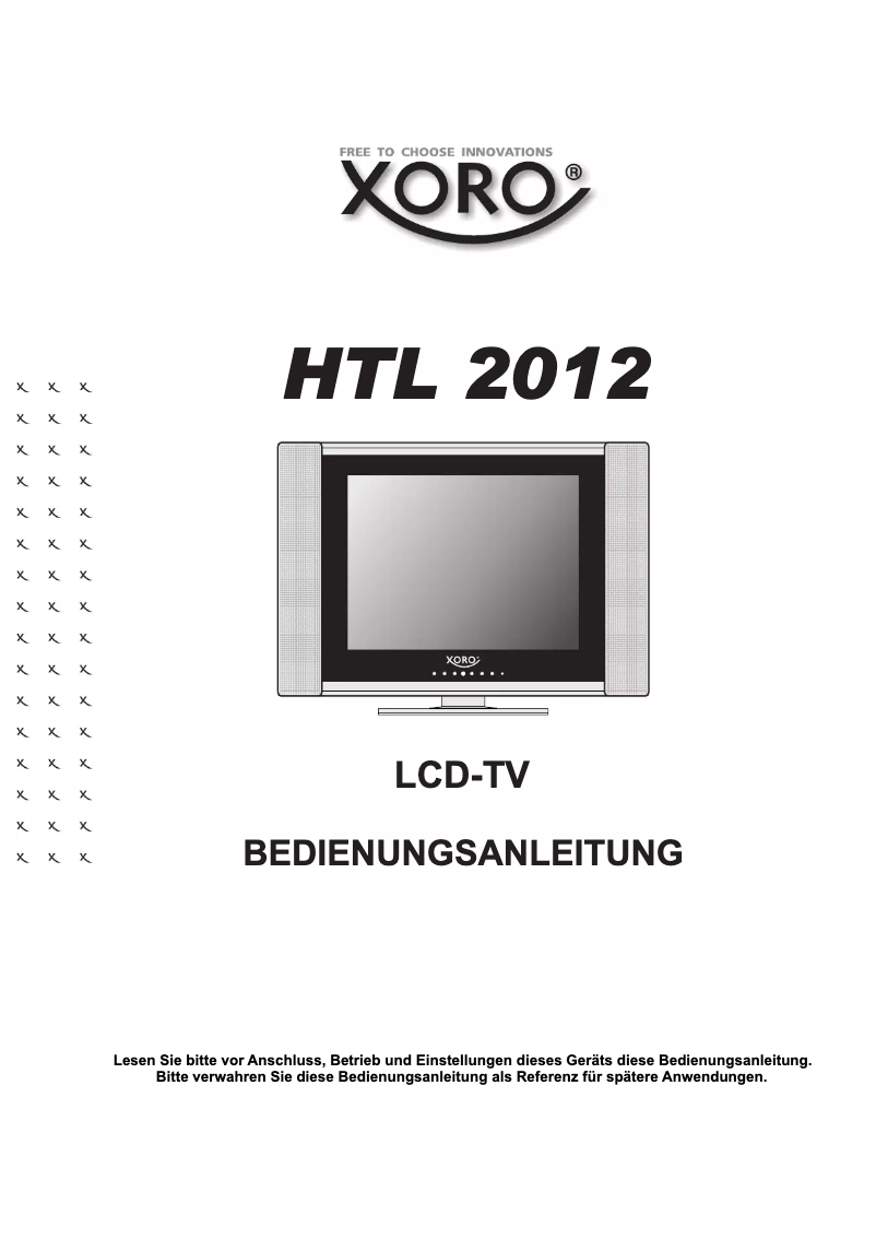 First page image of the manual for HTL 2012