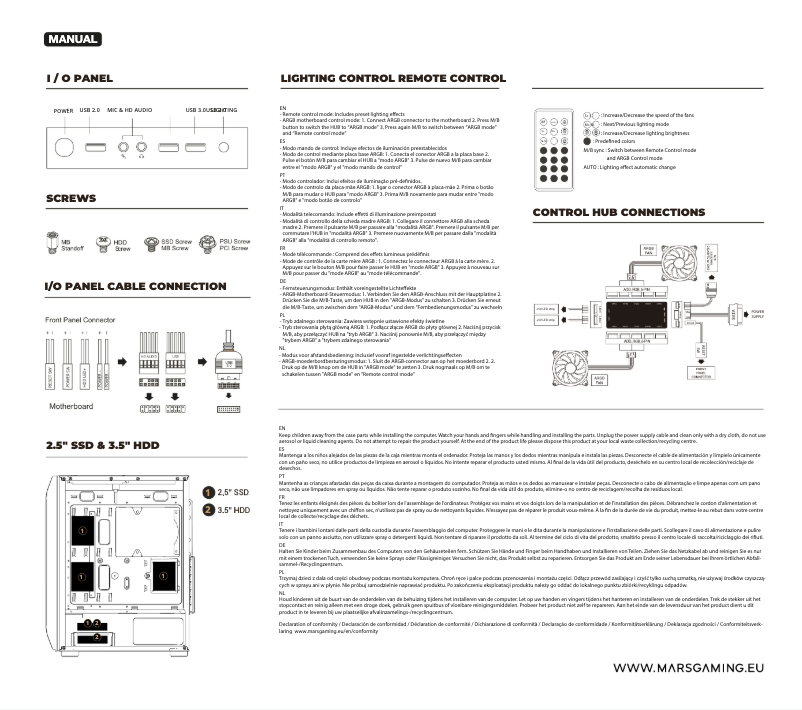 First page image of the manual for MC-KX