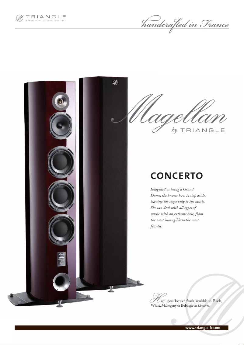 First page image of the manual for Magellan Concerto