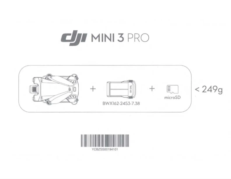 Page 1 of the manual User Manual DJI Mini 3 Pro Intelligent Flight Battery