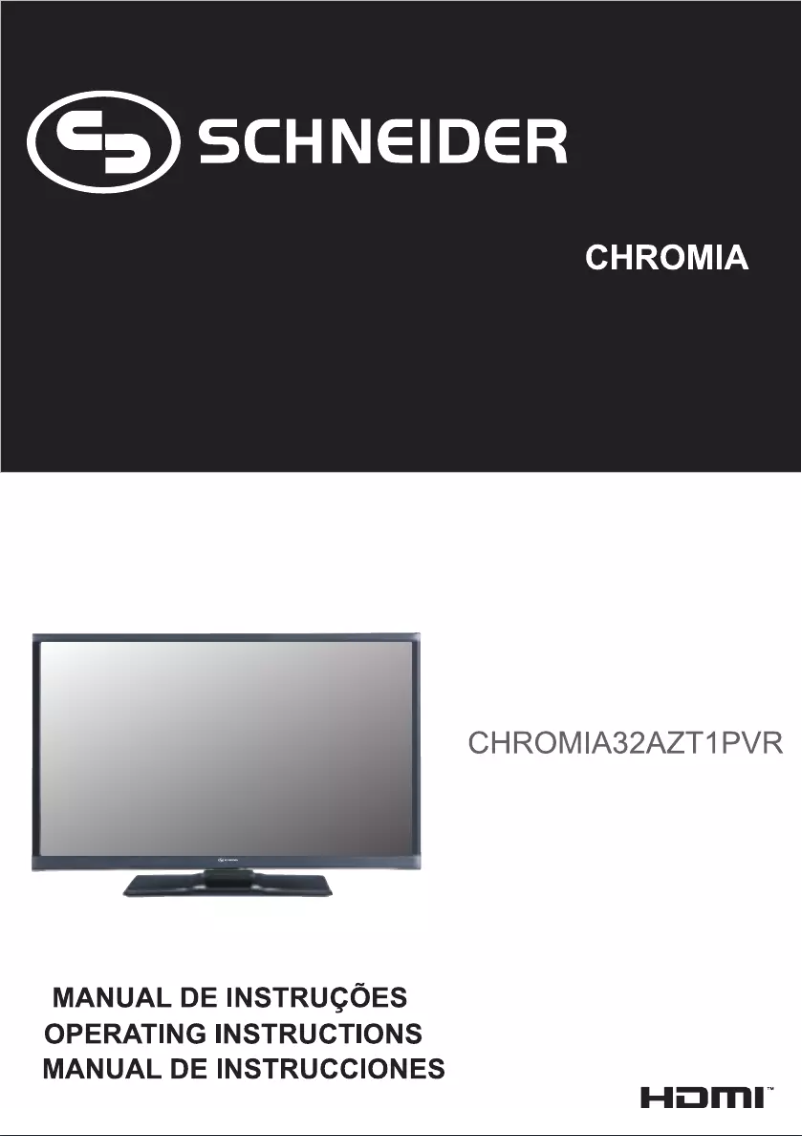 Page 1 of the manual User Manual Schneider Chromia 32AZT1 PVR