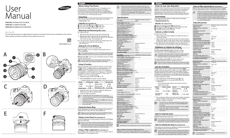 First page image of the manual for S1855CSB