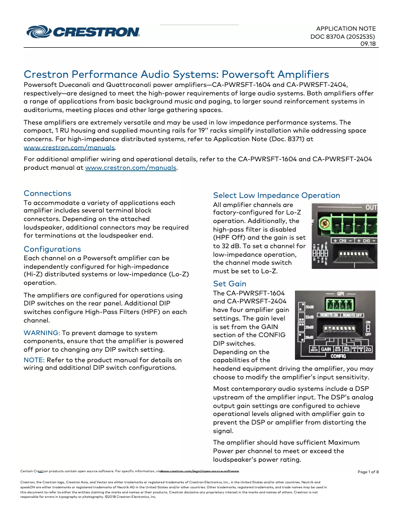 First page image of the manual for Vector CS1265-RH
