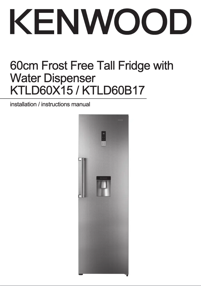 Page 1 of the manual User Manual Kenwood KTLD60X15