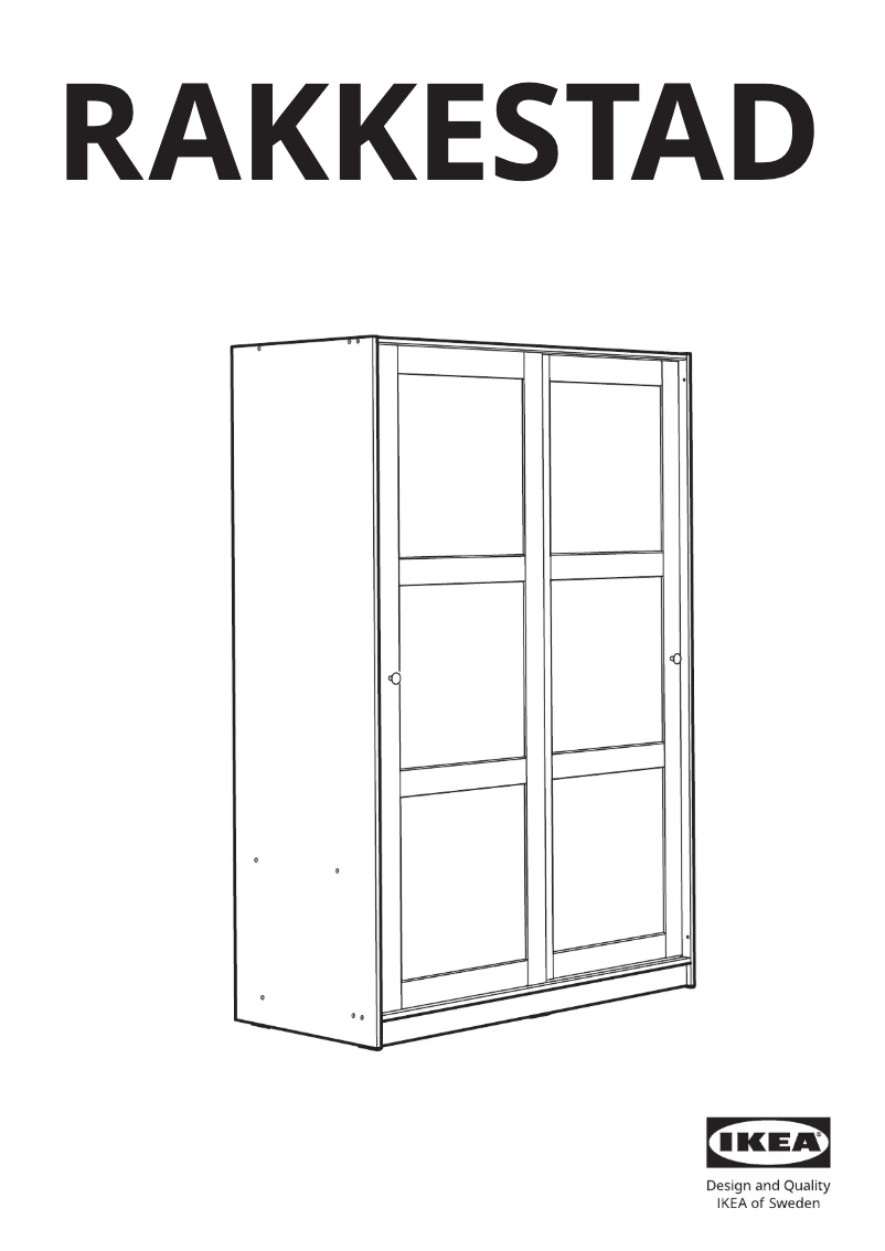 First page image of the manual for RAKKESTAD