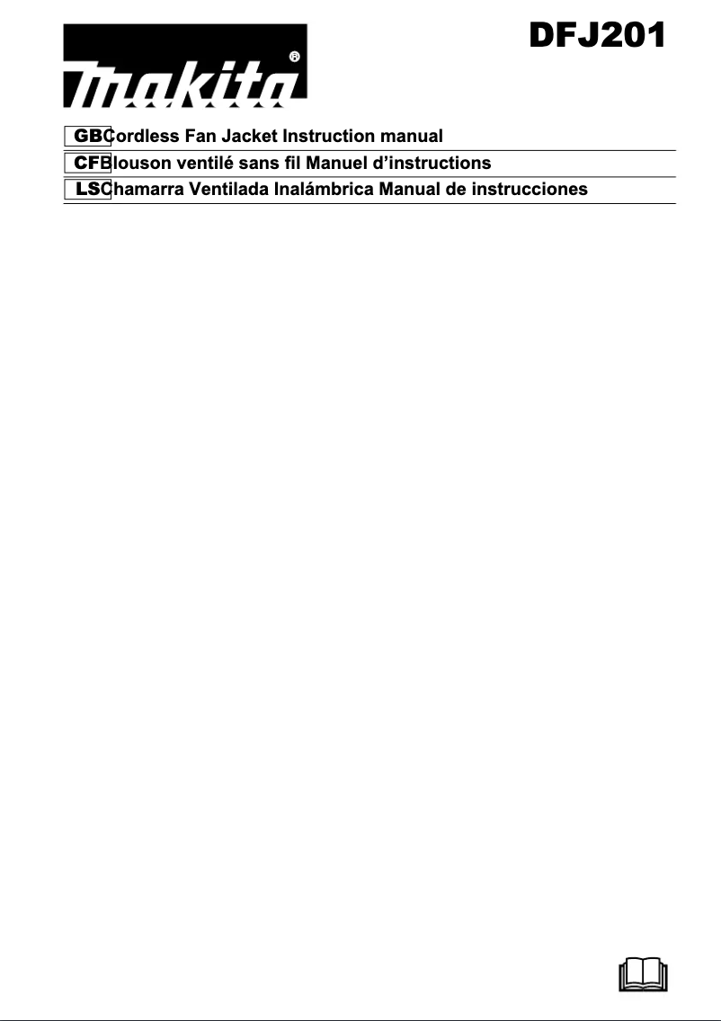 First page image of the manual for DFJ201ZM