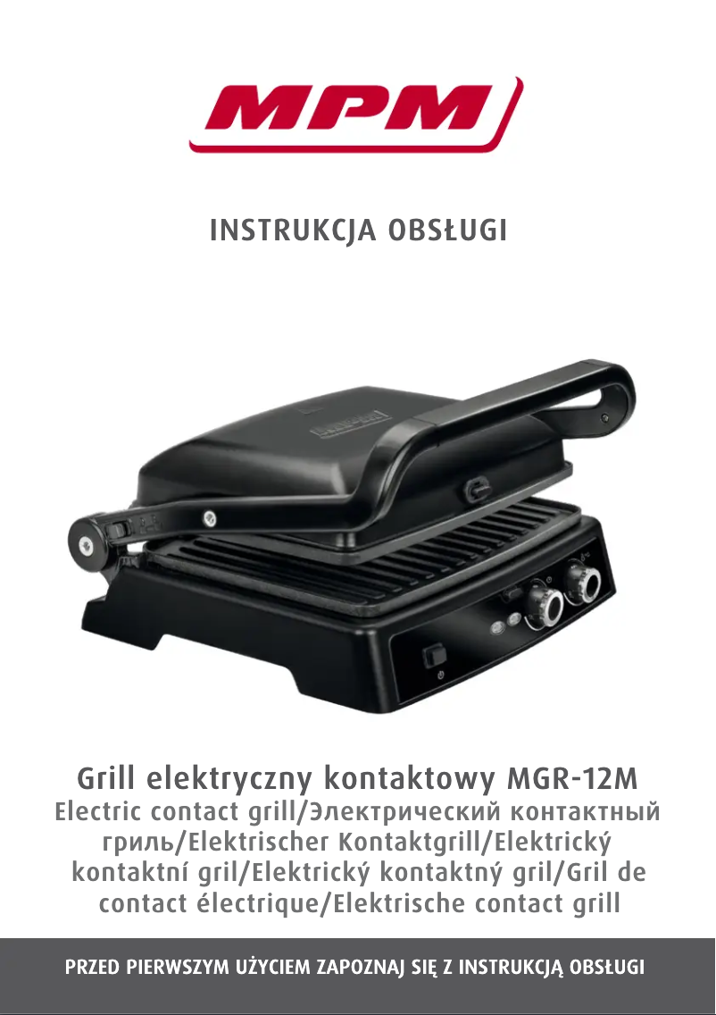 Page 1 of the manual User Manual MPM MGR-12