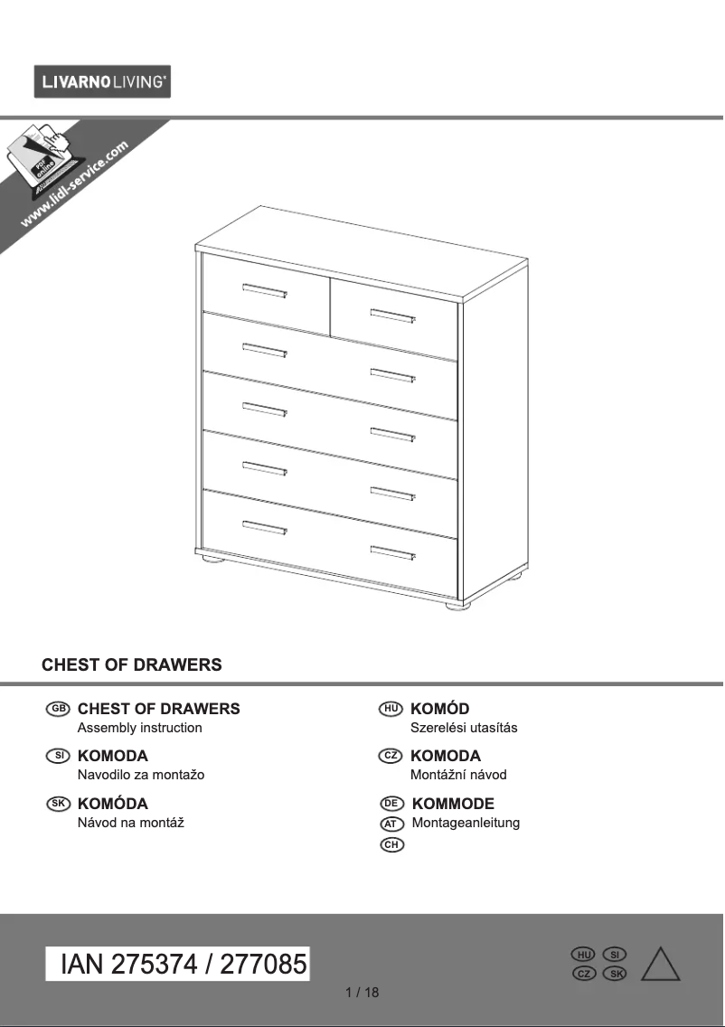 Page 1 of the manual User Manual Livarno Lux IAN 277085
