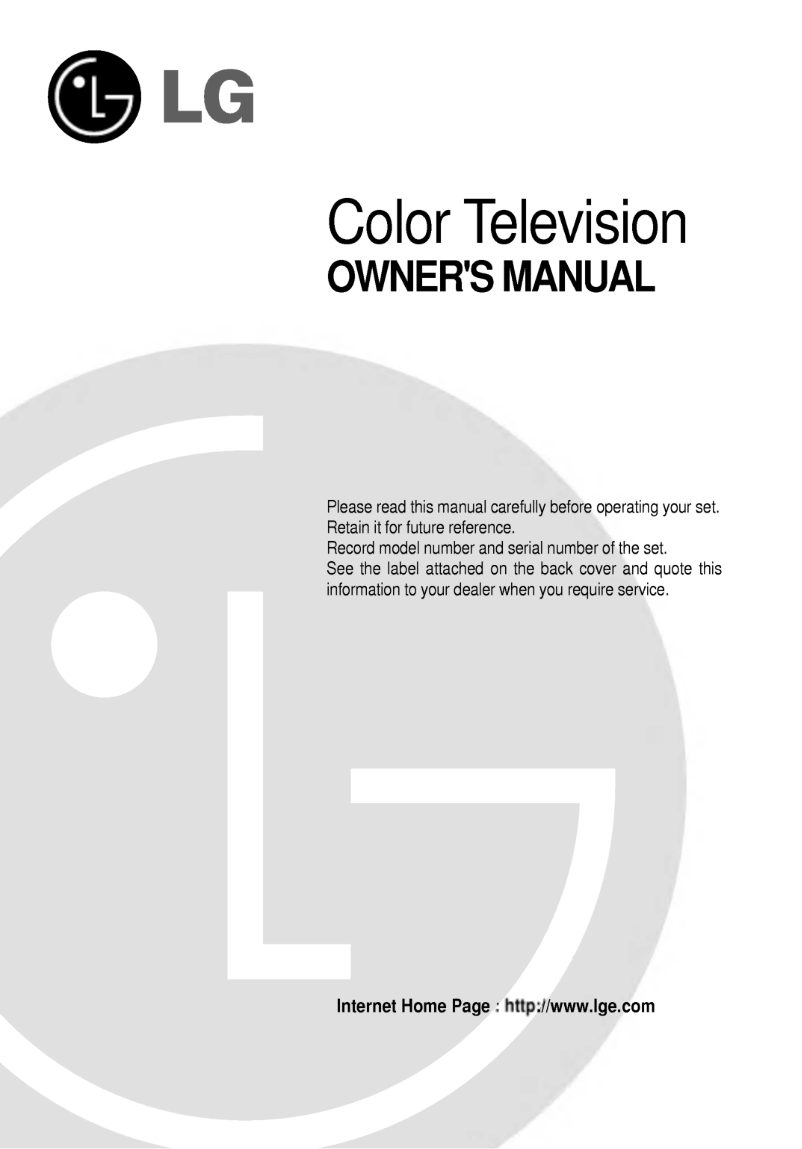 First page image of the manual for RP-29FA35A