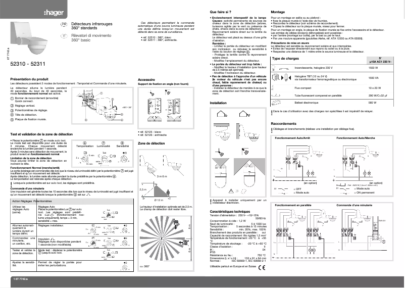 First page image of the manual for 52310