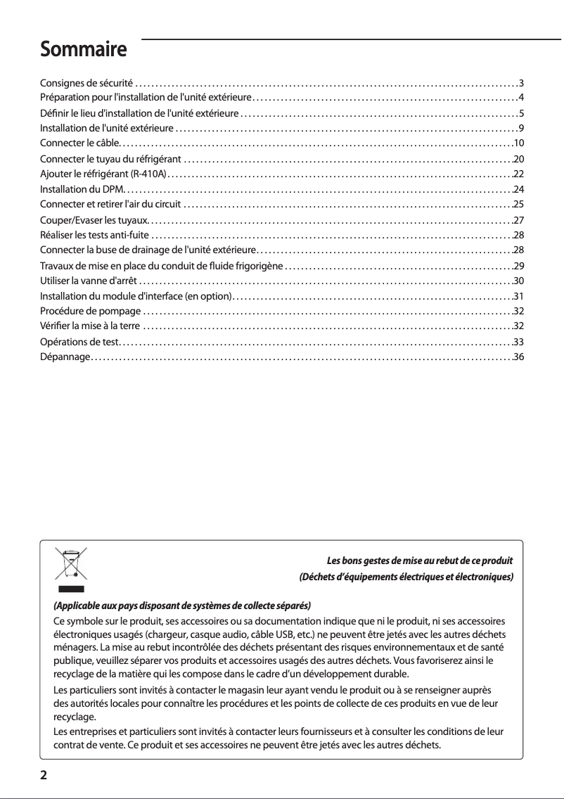 First page image of the manual for AC120JXADGH