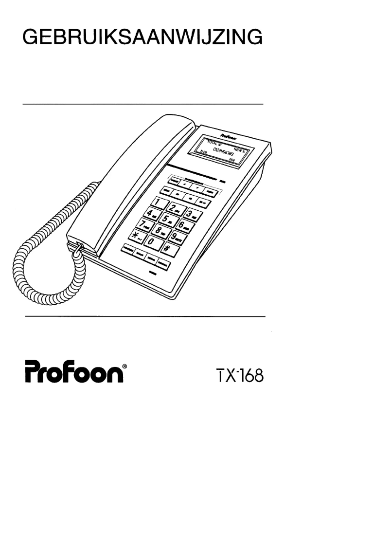 First page image of the manual for TX-168
