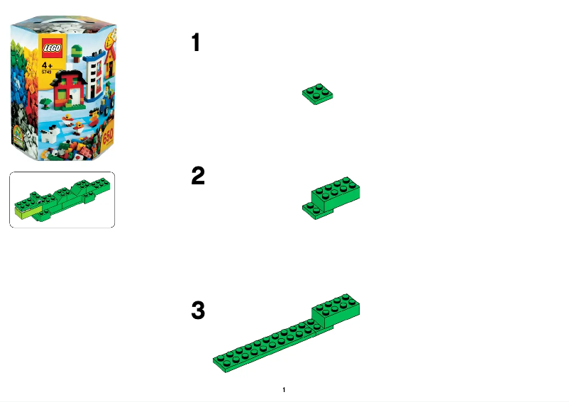 First page image of the manual for ® Creative Building Kit