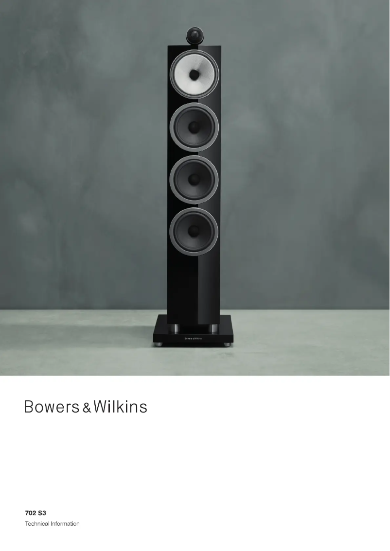 First page image of the manual for 702 S3