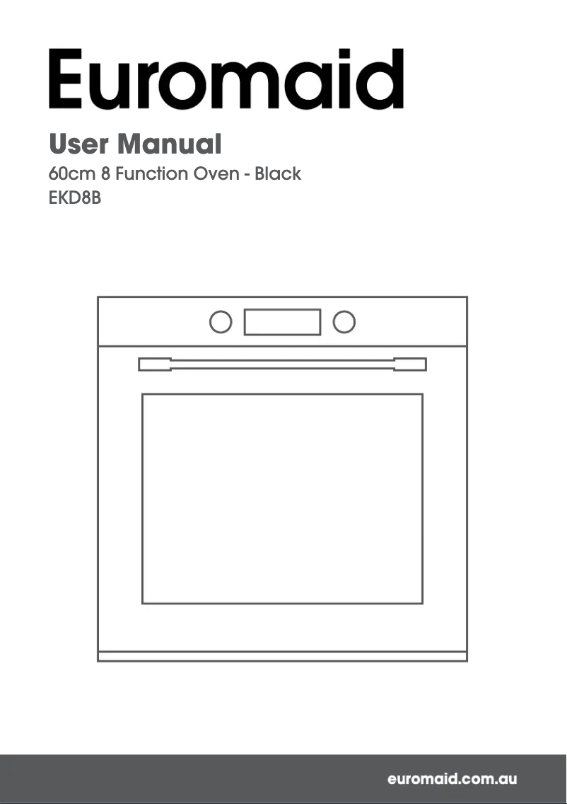 First page image of the manual for EKD8B