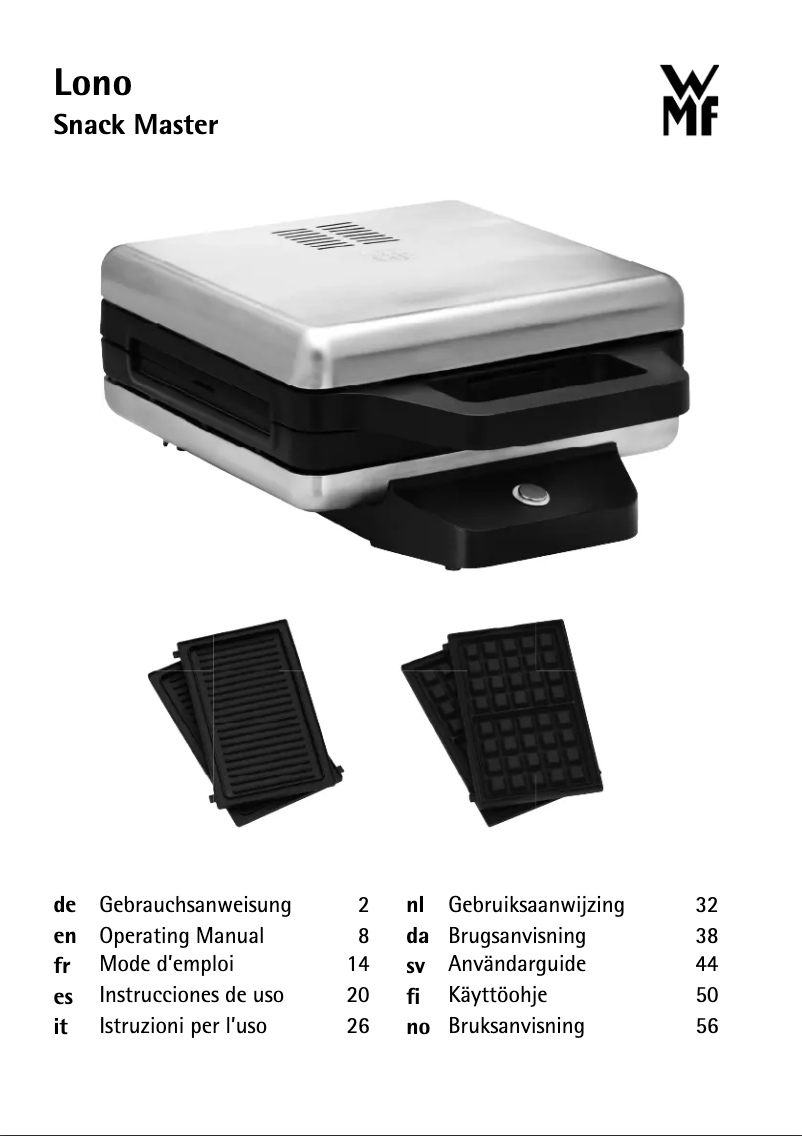 First page image of the manual for Lono 04.1542.0011
