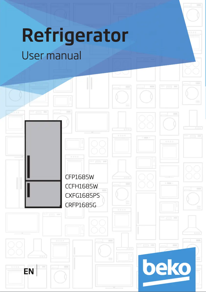 Page 1 of the manual User Manual Beko CRFP1685