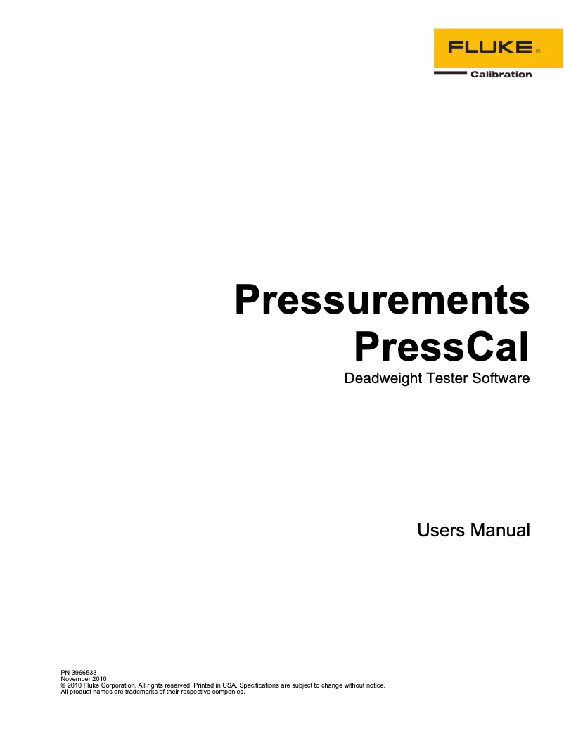 First page image of the manual for P3800